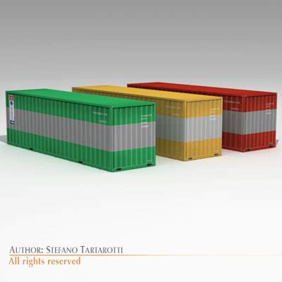 Cargo Containers 3D Model CGTrader