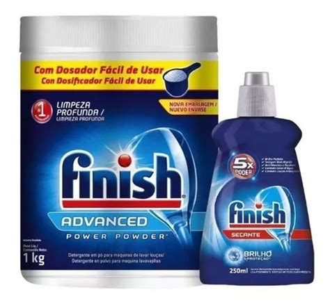 Kit Finish Lava Lou A Em P Kg E Secante L Quido Ml Frete Gr Tis