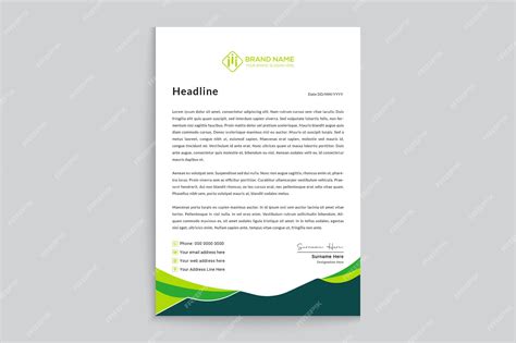 Premium Vector Lawyer Letterhead Template Design