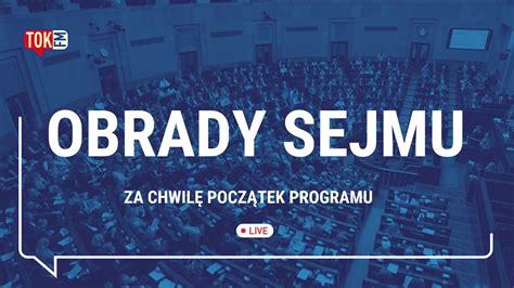 Transmisja obrad Sejmu na żywo YouTube