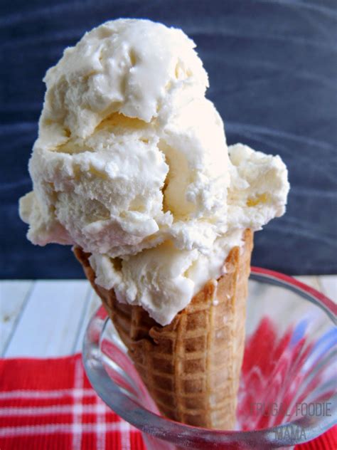 Frugal Foodie Mama 4 Ingredient No Churn Vanilla Ice Cream