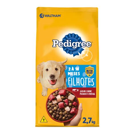 Pedigree® Ração Seca Filhote Sabor Carne Frango E Cereais