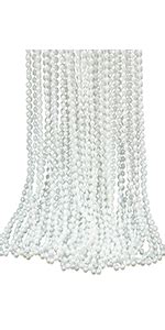 Amazon GIFTEXPRESS 12 PCS Faux White Pearl Bead Necklaces Flapper