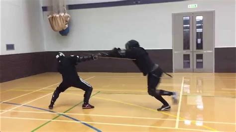 Ahf Longsword Vs Rapier Sparring Nick Vs Tom 1 2 Speed Youtube