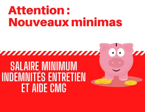 1er Janvier 2023 Nouveau Smic Plafond Cmg Et Indemnités Dentretien