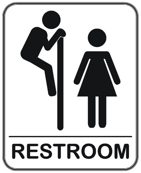 Funny Restroom Sign Sticker Bathroom Decoration Design - Etsy