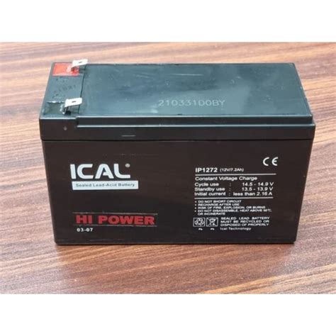 Jual Baterai ICAL 12V 7 2AH Baterai UPS ICA APC PROLINK Aki Kering