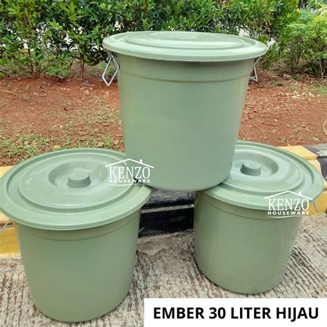 Jual Ember Liter Plastik Gentong Bak Air Mandi Tong Handle Plastik