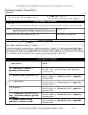 Appraisal Tool Nu Pdf Johns Hopkins Evidence Based Practice Model