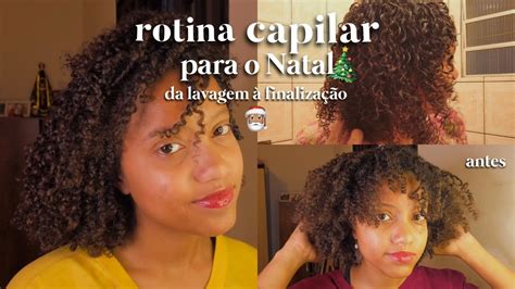 Minha rotina capilar para o Natal da lavagem até a finalização