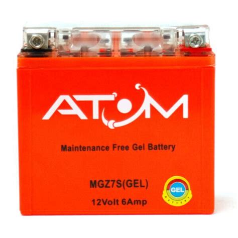 YTZ7S Atom Gel Motorradbatterie 12V 6Ah für KTM 400 EXC Racing 2001