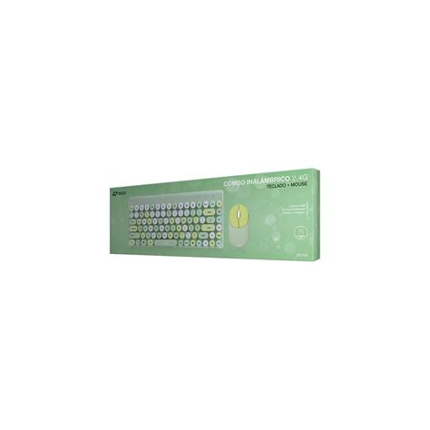 Kit Teclado Mouse Inalambrico Noga S5700 Verde