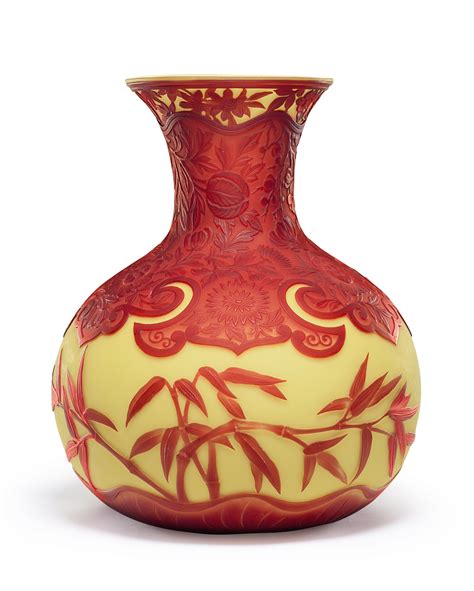 An English Cameo Glass Vase Circa 1890 Attributed To Thomas Webb And Sons Christies