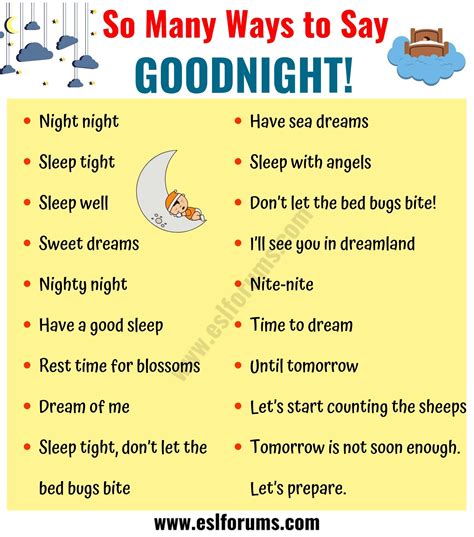 GOODNIGHT Quotes 18 Funny Goodnight Messages In English ESL Forums