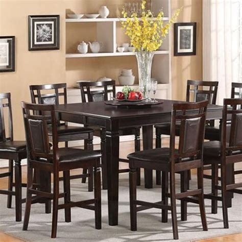 Bn Dr041 Sylvana 9 Piece Brown Cherry Dining Table And Chairs Set Baongoc Wooden Furniture