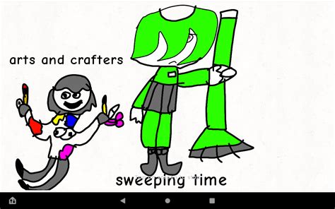 human arts and crafters and sweeping time : r/baldi