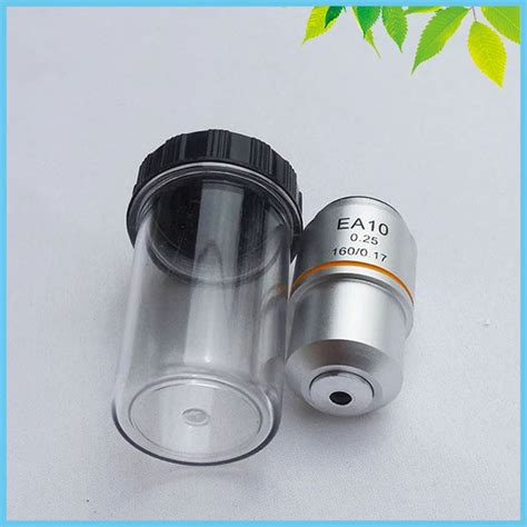 10X Achromatic Objective Lens Standard Biological Microscope Objective Lens 195 Series 20mm ...