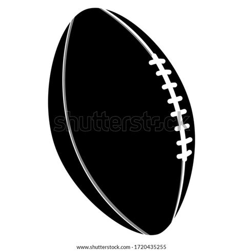 Rugby Ball Silhouette Vector Isolated On Stock Vector (Royalty Free ...