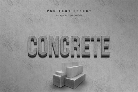 Concrete 3d Text Effect Template Deeezy