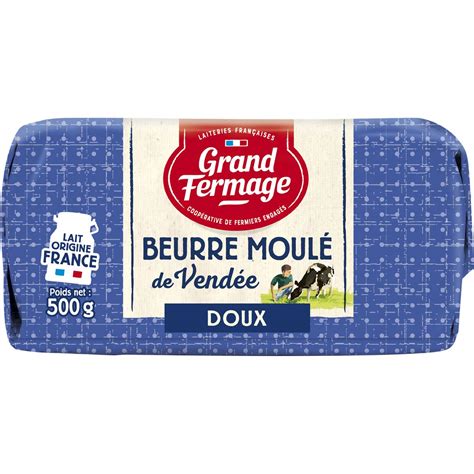 Grand Fermage Beurre Moul Doux G Pas Cher Prix Auchan