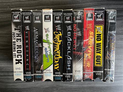 WWF WWE Wrestling VHS Tapes Vintage Backlash Etsy Singapore