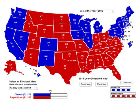 Map With Electoral Votes