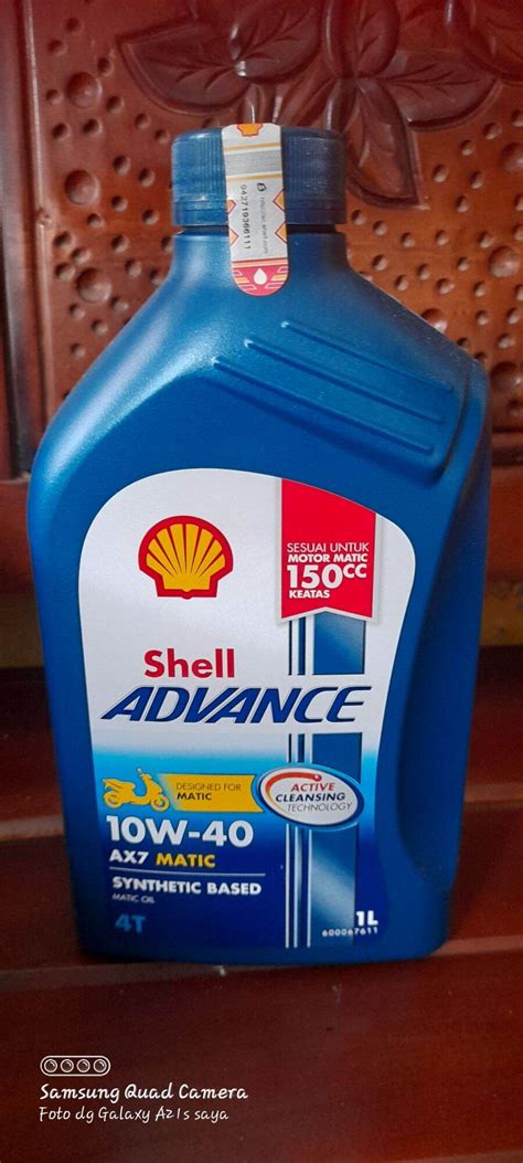 Oli Shell Advance Matic 10W 40 Original 1L Lazada Indonesia