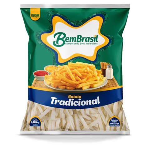 Batata Pr Frita Tradicional Congelada Bem Brasil Pacote Kg Big