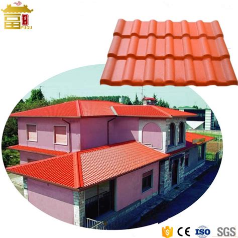 Anti Corrosion Asa Coated Apvc Spanish Resin Plastic Roof Tile Mm