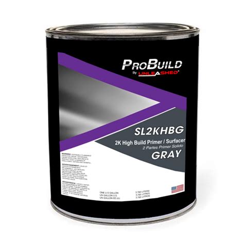 Probuild Sl2khbg 2k High Build Urethane Primer Surfacer Gray Gallon