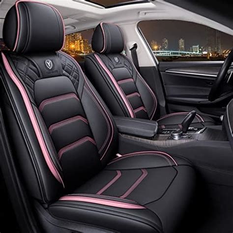 Yxqyoeoso Comfortable Leather Auto Car Seat Covers 5 Seats