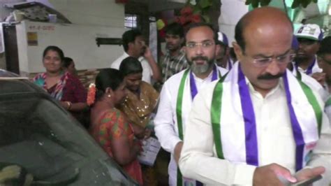 Kurnool City Ysrcp Mla Candidate Hafeez Khan Sv Mohan Reddy In