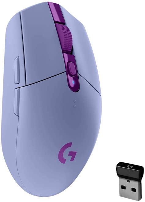 Logitech G305 Lightspeed Wireless Gaming Mouse Lilac Images At Mighty