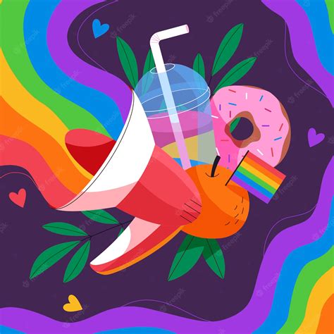 Free Vector Pride Month Hand Drawn Flat Lgbt Illustration