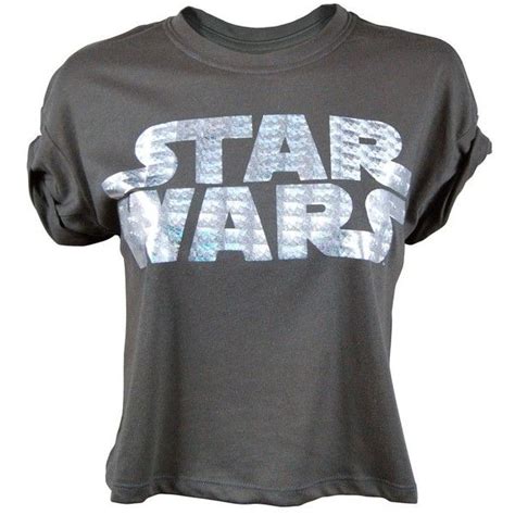 Womens Star Wars Foil Logo T Shirt Black From Jukupop 27 Liked On