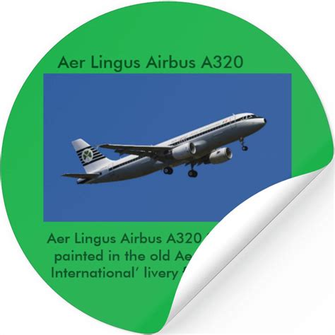 Aer Lingus Airbus A320 Image For Stickers Sold By Dina Hassan Sku 25194519 Printerval