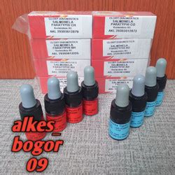 Jual Reagen Widal Salmonella Typhi 1 Set 8 Vial Glory Diagnostics