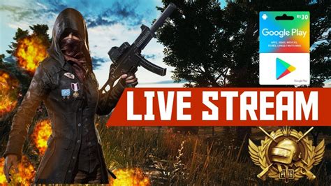 Live 🔴 Pubg Mobile Rumo Ao Conquistador Sorteio De Um T Card De