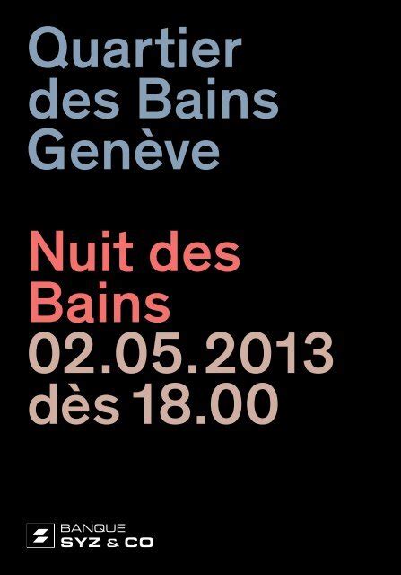 Quartier Des Bains Gen Ve Nuit Des Bains D S