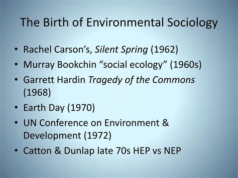 PPT - Theories in Environmental Sociology PowerPoint Presentation, free ...