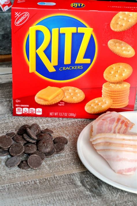 Maple Bacon Chocolate Dipped Ritz Crackers My Suburban Kitchen