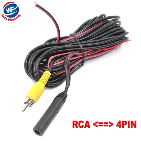 Backup Camera Rearview Camera Video Cable CVBS RCA Female Connector To