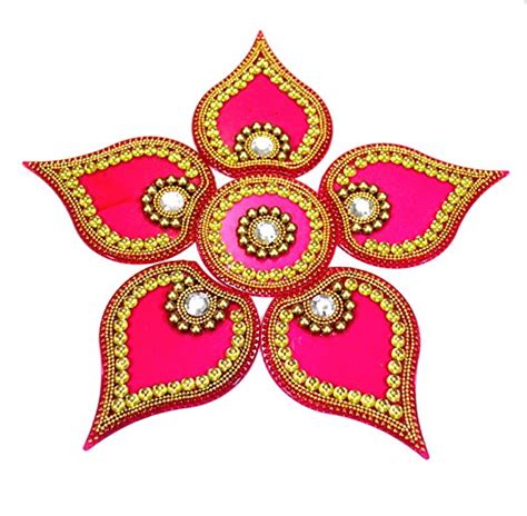 Acrylic Kundan Rangoli Flower Shaped At Rs Set Sankrant Special