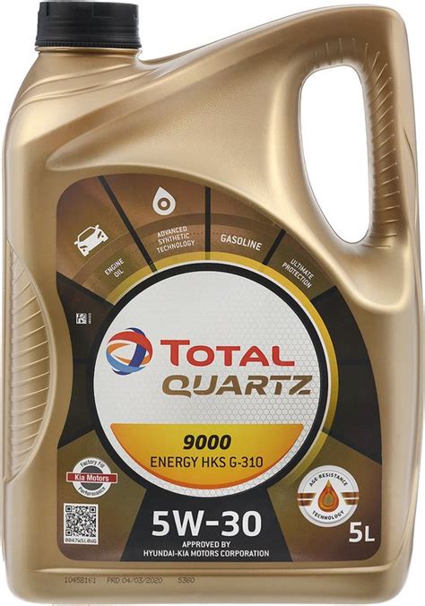 Total quartz 9000 energy hks G-310 5w-30 -5 liter | bol