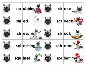 Trigraph Cats Sort Game Sch Scr Shr Spl Spr Str And Squ