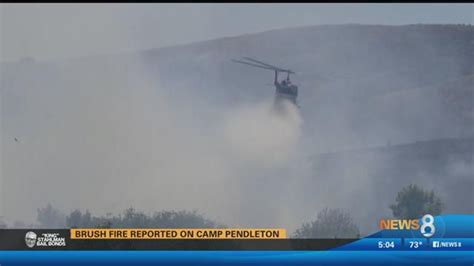 Arson Could Be To Blame In Camp Pendleton Brush Fire