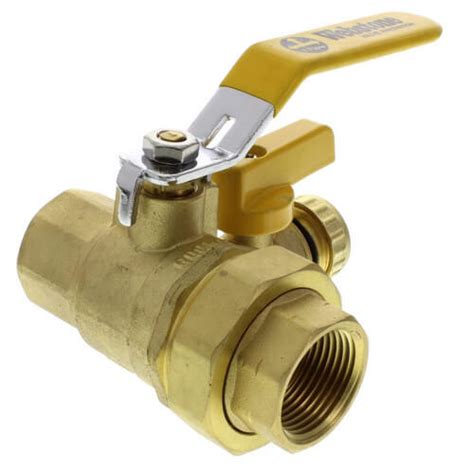 40434w Webstone 40434w 1 Full Port Forged Brass Ball Valve W Hi Flow Hose Drain