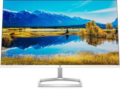 Ecran Pc Hp M Fwa Pouces Full Hd Blanc Et Argent Moniteur Achat