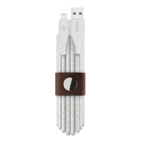 Belkin Duratek Cable De Usb A Lightning Con Cinta M Blanco