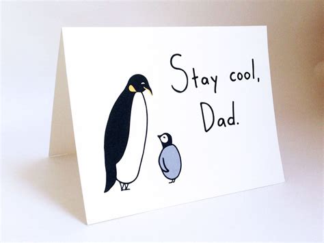 Funny Fathers Day Card Cute Dad Birthday Card